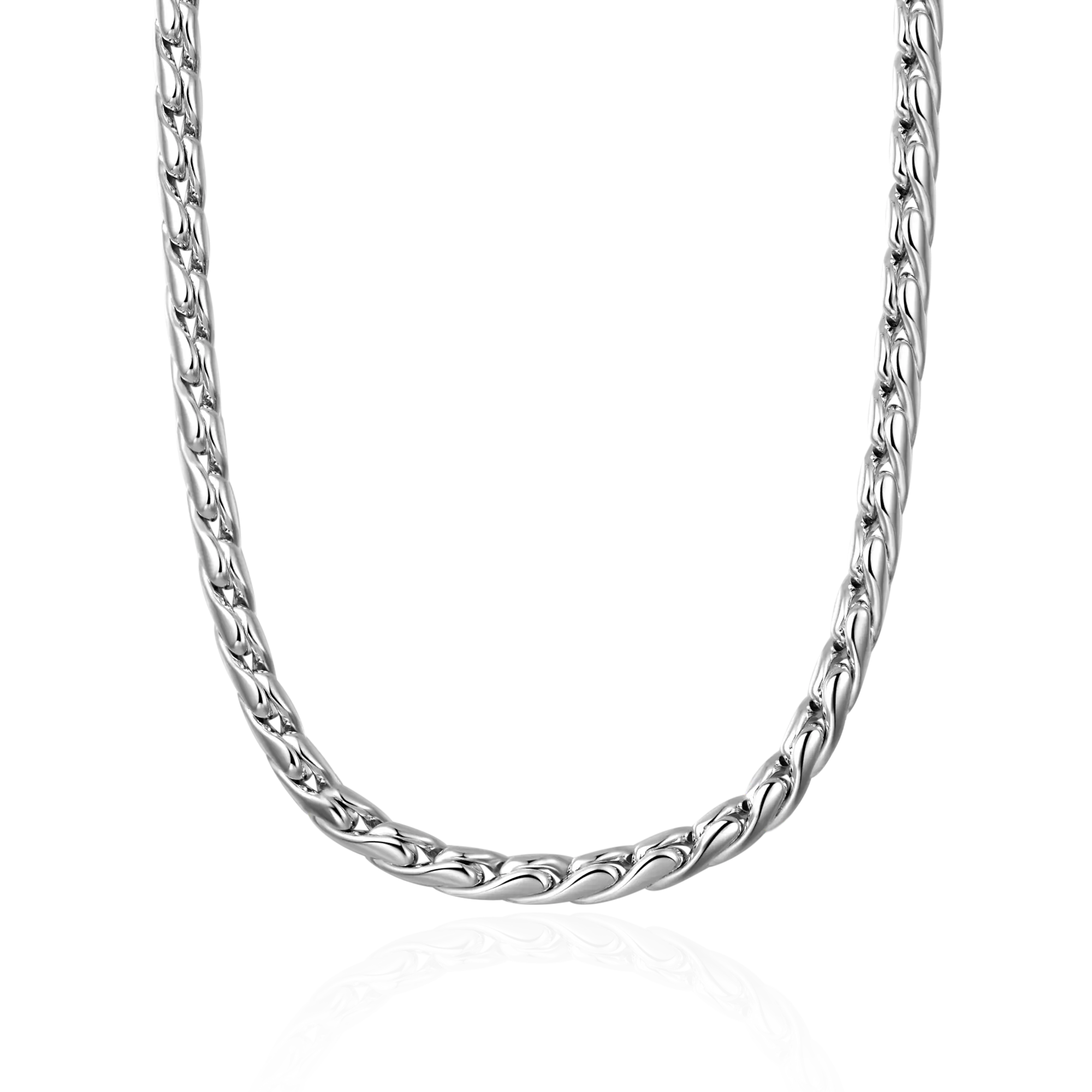 Women's Franco Chain - White Gold