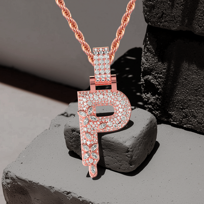 Custom Four Leaf Clover Font Pendant