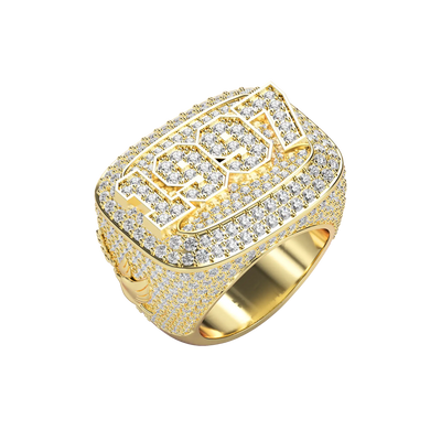 Anillo de campeonato personalizado