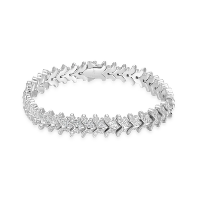 Bracciale con colonna vertebrale ghiacciata - 12 mm