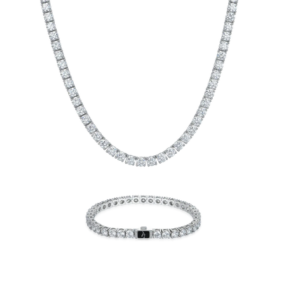 5mm Tennis Chain and Bracelet Gift Set