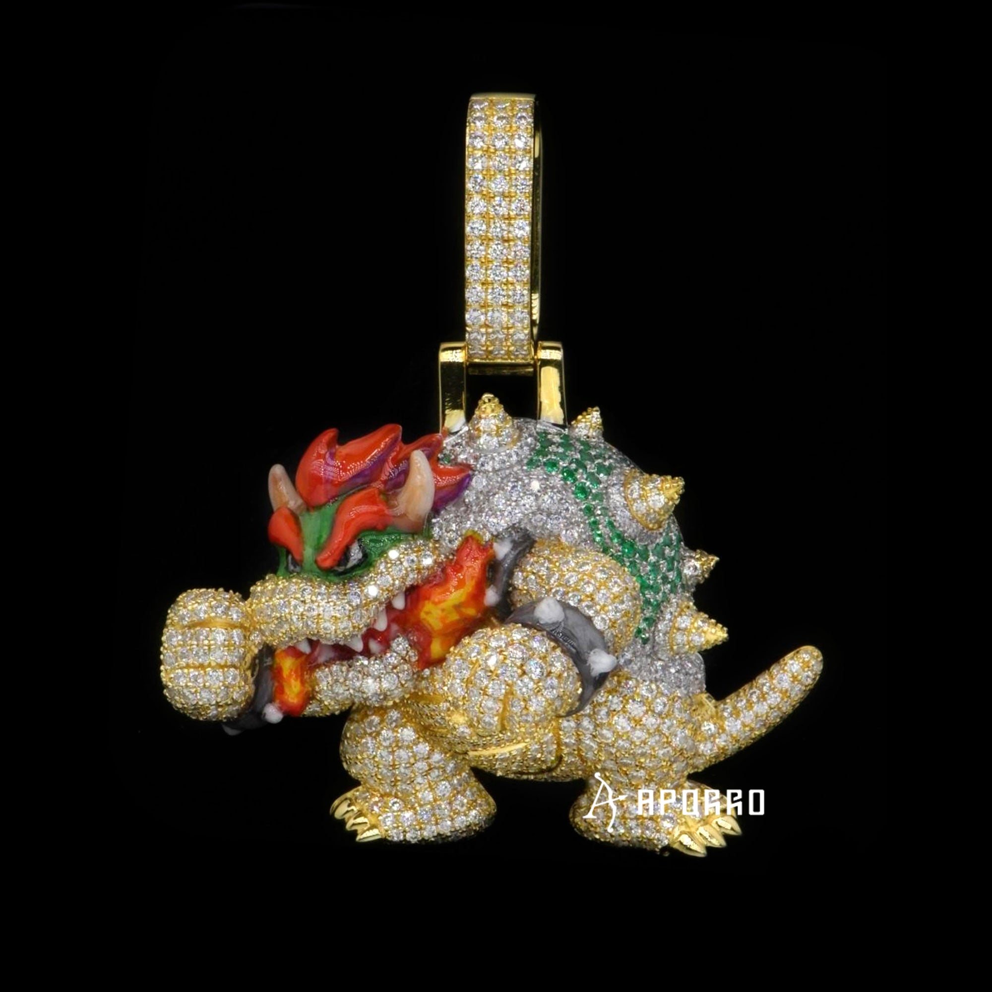 APORRO Premium Custom 3D Bowser Pendant