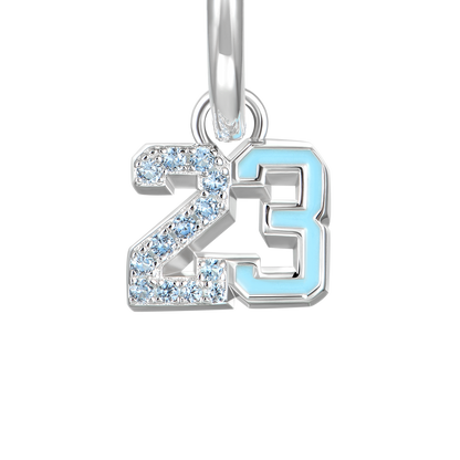 Women's Number 23 Dangly Earring