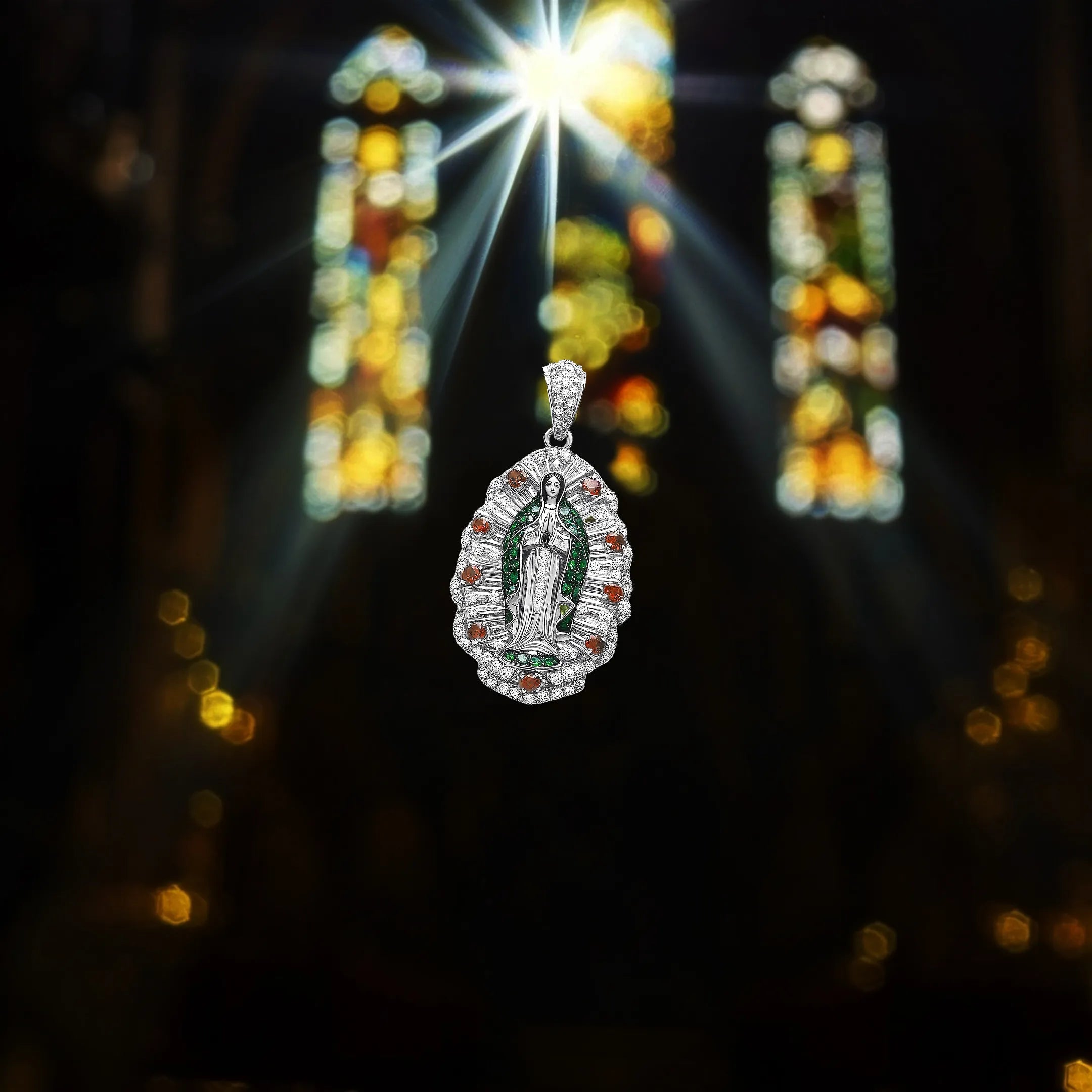 Colgante de luz de Guadalupe