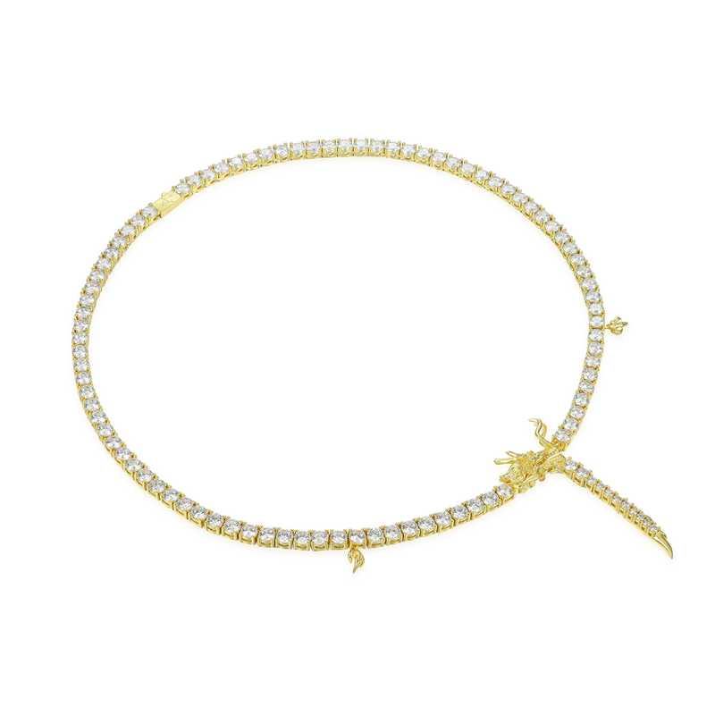Chinese Dragon Tennis Chain - Hip Hop Jewelry - APORRO