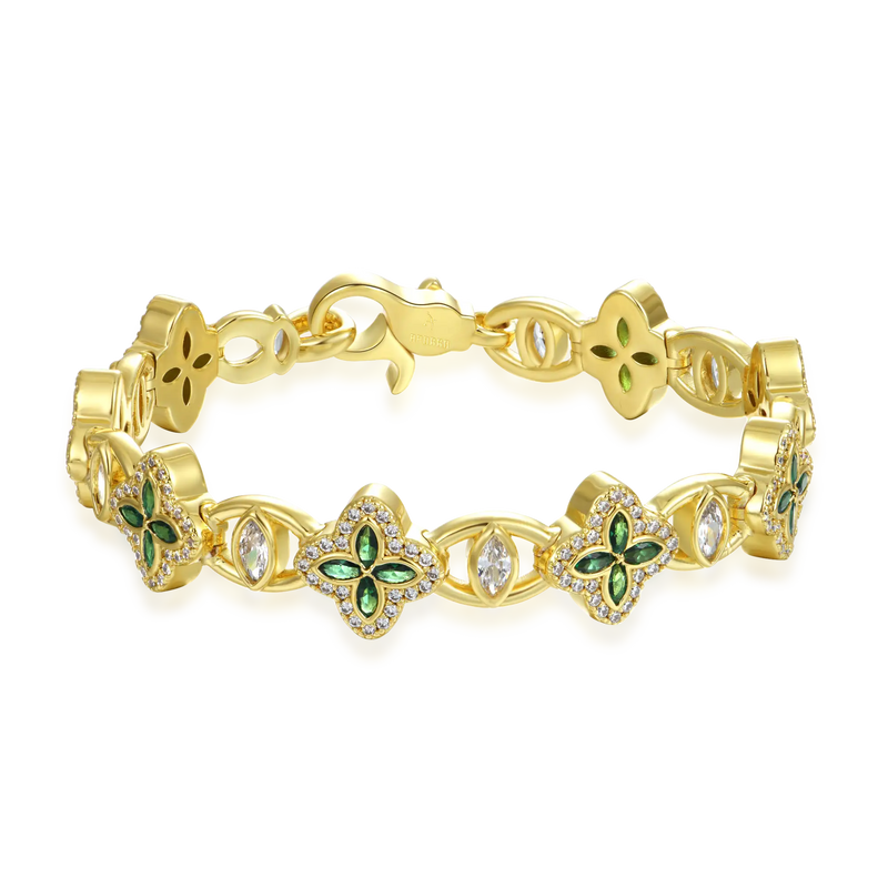 Iced Clover Blessing Bracelet - APORRO