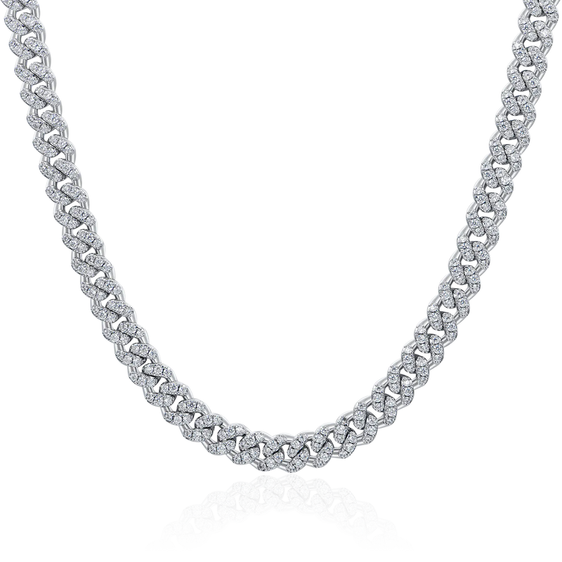 Micro Round Cut Cuban Link Chain - 6mm - APORRO