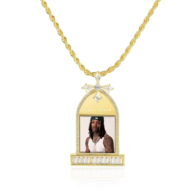 Custom Tombstone Photo Pendant