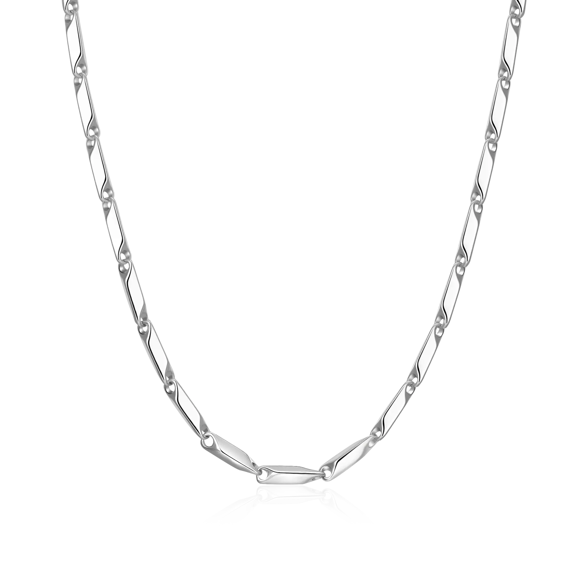 4mm Prism Link Chain - White Gold – APORRO® EUROPE