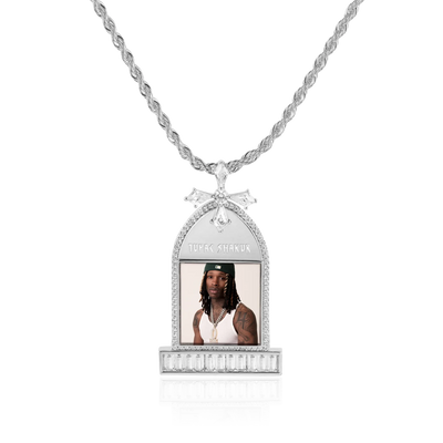 Custom Tombstone Photo Pendant