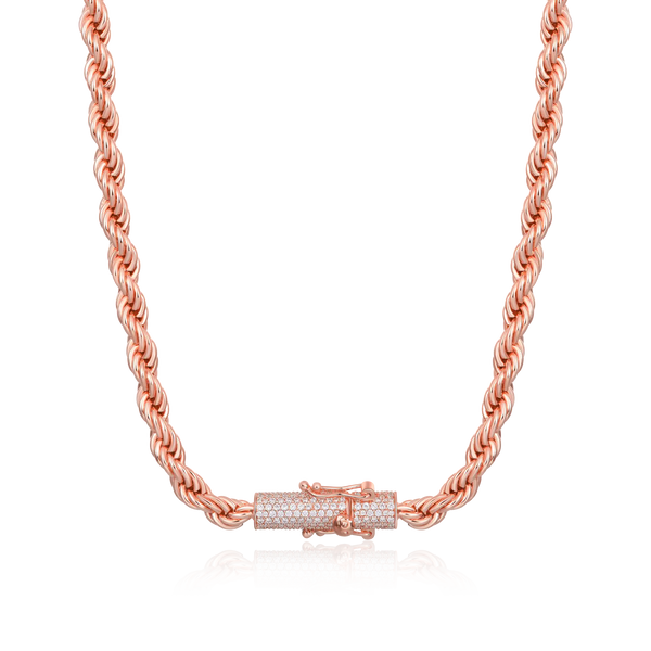 アクセサリー AVARON Diamond Chain Pierce Parts 6mm Men's Iced Diamond-Cut Rope Chain - Hip Hop Jewelry – APORRO