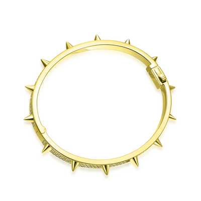 Brazalete con punta de moissanita - 7 mm