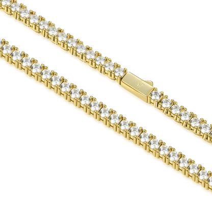 Iced Moissanite Tennis Chain - 3mm