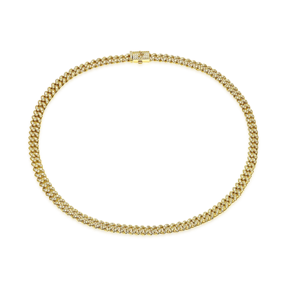 Micro Round Cut Cuban Link Chain - 6mm