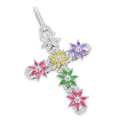 Lily Infinity Cross Pendant