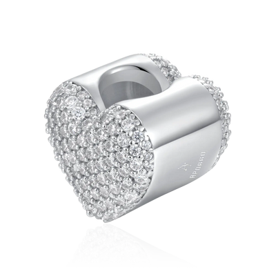 #Style_Heart#Color_White Gold