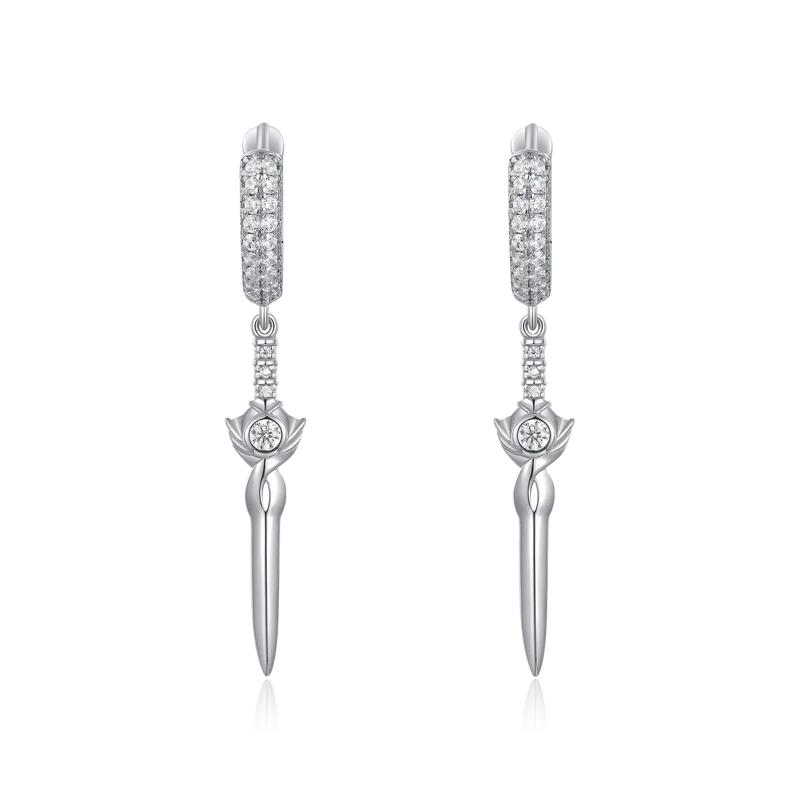 Sword Dangly Earrings - Pair - APORRO