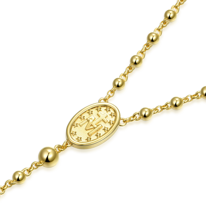 Saint Mary Pendant & Custom Virgin Mary Necklace Set