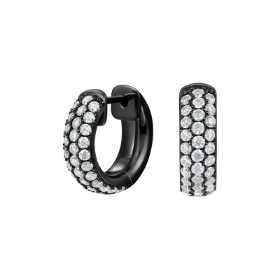 S925 Cluster Hoop Earring