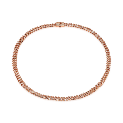 Micro Round Cut Cuban Link Chain - 6mm