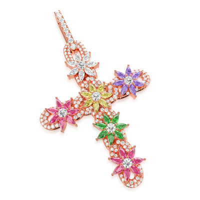 Lily Infinity Cross Pendant
