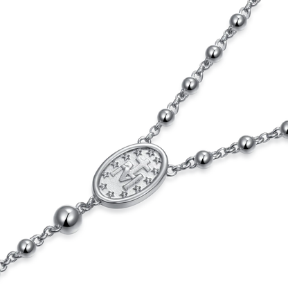 Saint Mary Pendant & Custom Virgin Mary Necklace Set