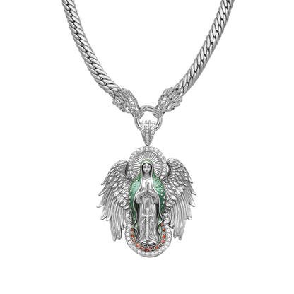 Sacred Halo Dragon Chain & Pendant Set