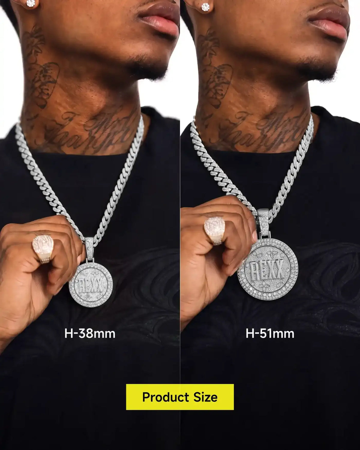 Custom Rotating Disc Pendant-51mm