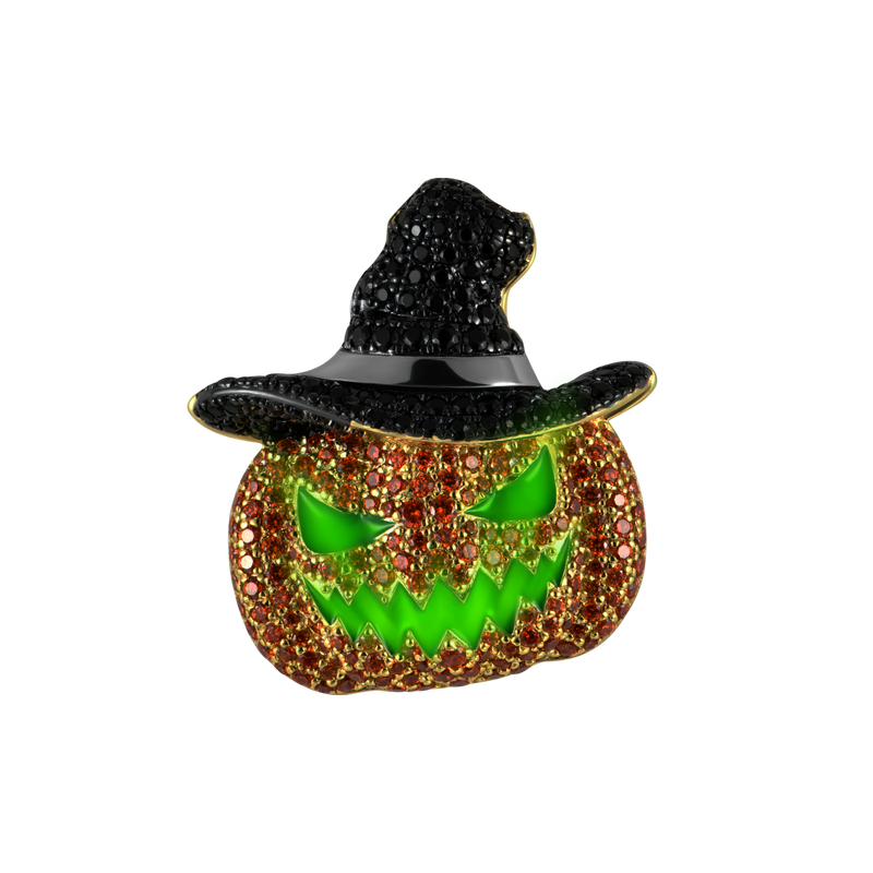 Jack O'lantern Glow Pendant - Aporro Halloween Limited Jewelry - APORRO