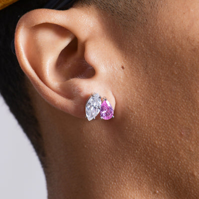 #Diamond_White + Pink Diamond ( 18k White Gold )