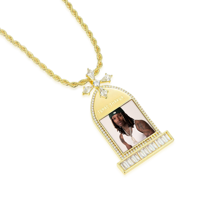 Custom Tombstone Photo Pendant