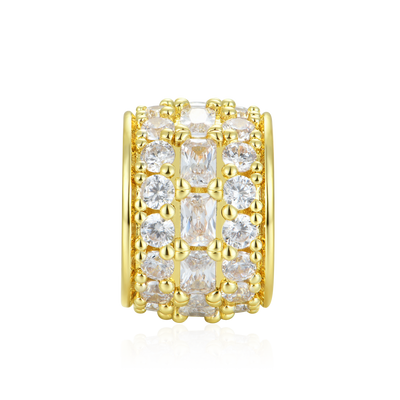 #Style_Emerald and Round Cut#Color_Yellow Gold