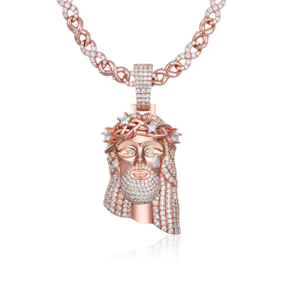 Conjunto de colgante con cadena de iconos de espina estelar & 