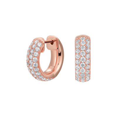 S925 Cluster Hoop Earring