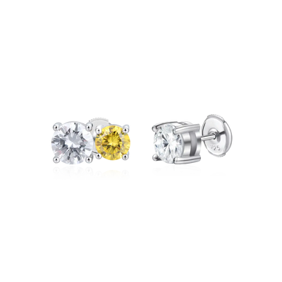 #Diamond_White + Yellow Diamond ( 18k White Gold )