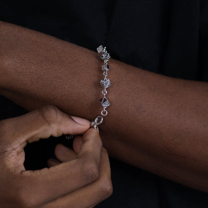 Moissanite Icon Dice Bracelet - 8mm