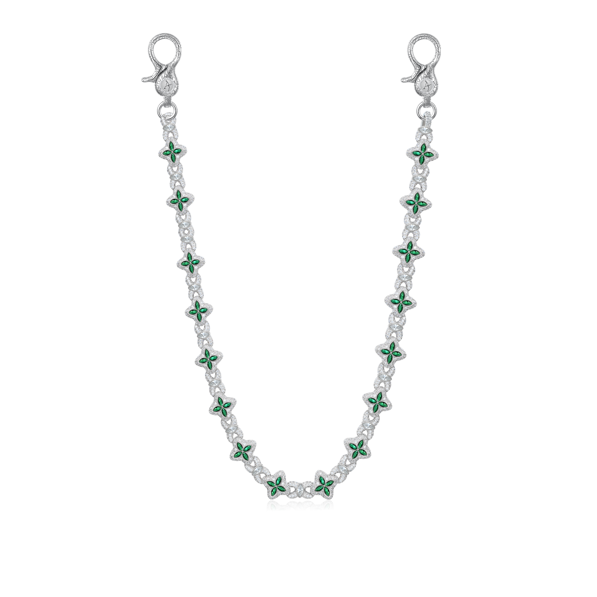 Collier Trèfle Lumineux Moissanite