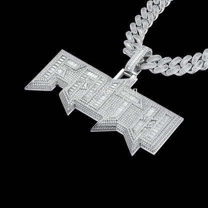 APORRO Premium Custom Baguette Name Necklace