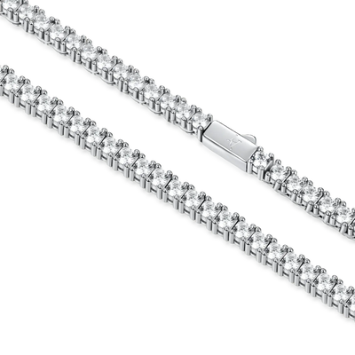 3mm Iced Tennis Chain and Bracelet Gift Set