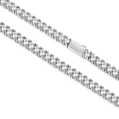 3mm Iced Tennis Chain and Bracelet Gift Set