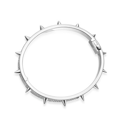 Brazalete con punta de moissanita - 7 mm