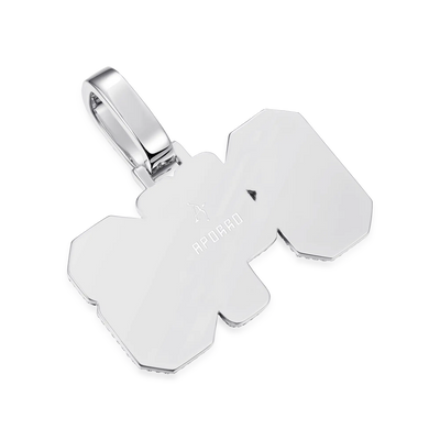Custom Moissanite University Name Pendant