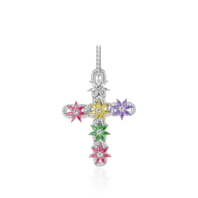 Lily Infinity Cross Pendant
