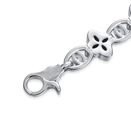 Iced Clover Eyes Blessing Bracelet