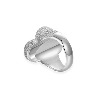 Iced Vitraux Vintage Rose Window Cross Ring