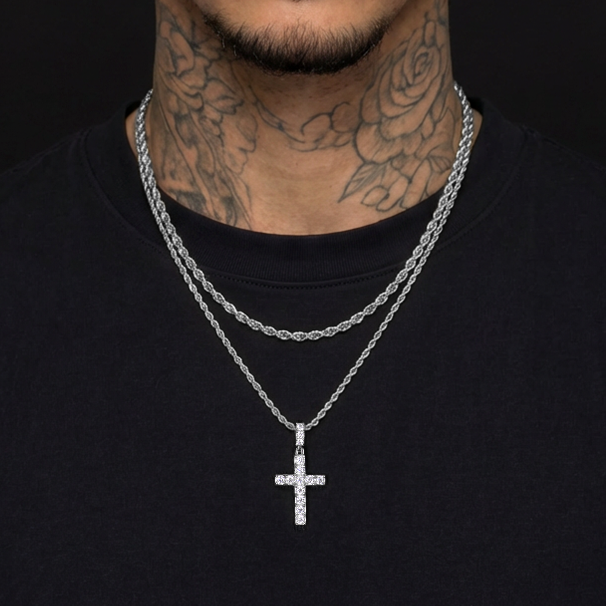 Colgante de cruz Modern Essentials & Juego de cadena