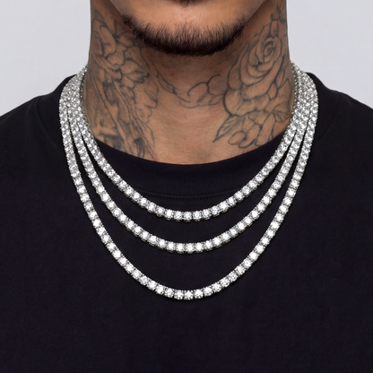 Triple Tennis Chain Statement Set