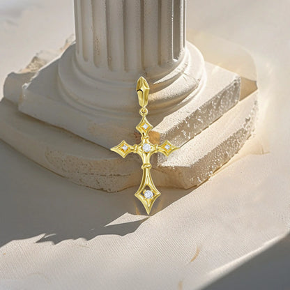 Moissanite Sanctum Cross Pendant