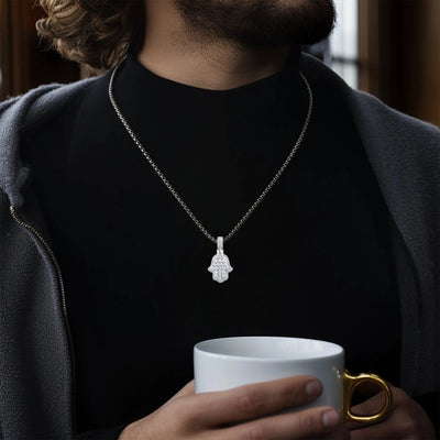 Colgante Hamsa en capas Brilliance - Pequeño