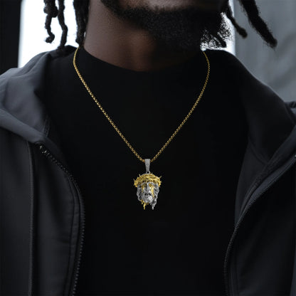 Drip Messiah - Tears Fall Jesus Pendant - 38mm
